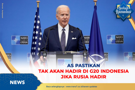 AS Pastikan Tak Akan Hadir Di G20 Indonesia Jika Rusia Hadir