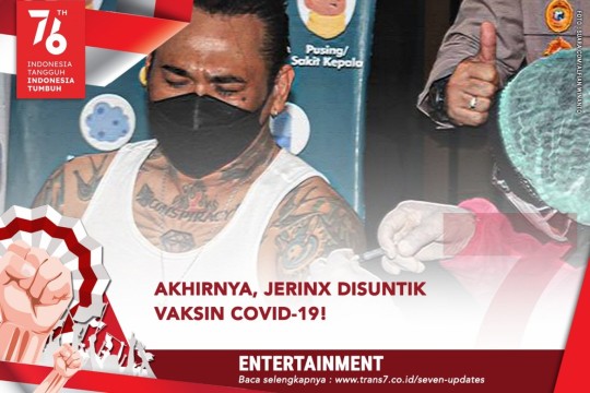 Akhirnya, Jerinx Disuntik Vaksin Covid-19!