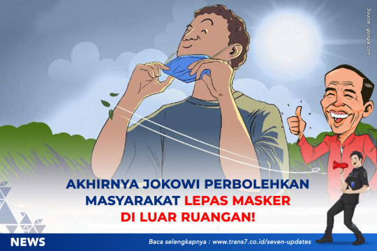 Akhirnya Jokowi Perbolehkan Masyarakat Lepas Masker Di Luar Ruangan!