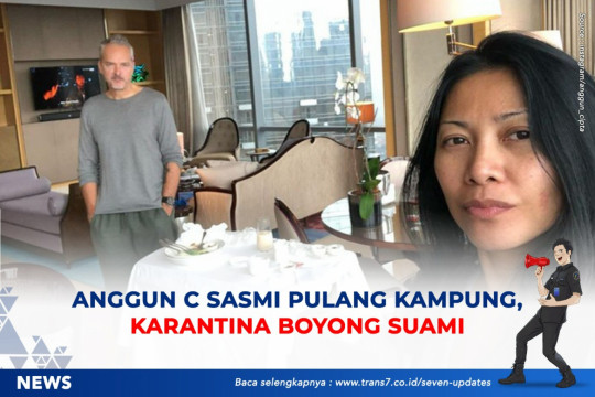 Anggun C Sasmi Pulang Kampung, Karantina Boyong Suami