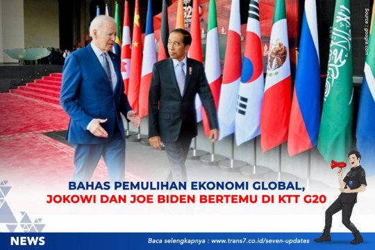 Bahas Pemulihan Ekonomi Global, Jokowi Dan Joe Biden Bertemu Di KTT G20