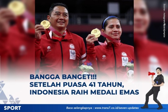 Bangga Banget!!! Setelah Puasa 41 Tahun, Indonesia Raih Medali Emas