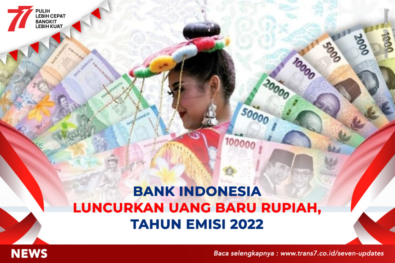 Trans7 Bank Indonesia Luncurkan Uang Baru Rupiah Tahun Emisi 2022