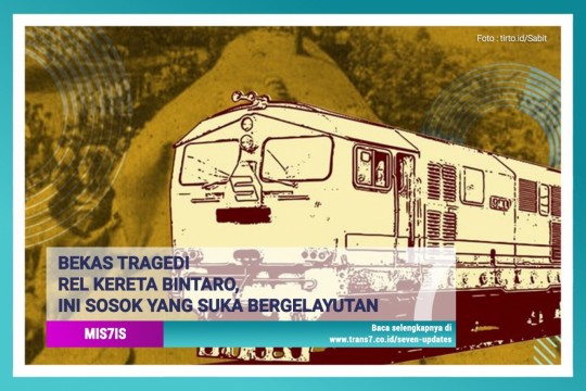 Bekas Tragedi Rel Kereta Bintaro, Ini Sosok Yang Suka Bergelayutan
