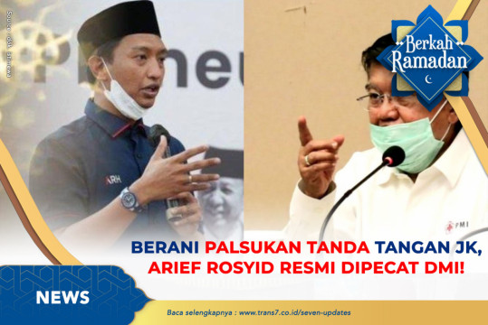 Berani Palsukan Tanda Tangan JK, Arief Rosyid Resmi Dipecat DMI