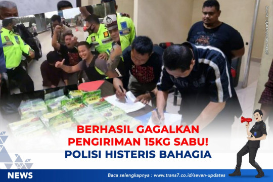 Berhasil Gagalkan Pengiriman 15 Kg Sabu, Polisi Histeris Bahagia