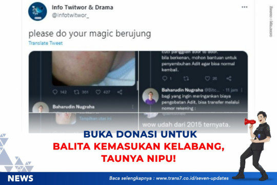 Buka Donasi Untuk Balita Kemasukan Kelabang, Taunya Nipu!