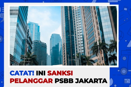 Catat! Ini Sanksi Pelanggar PSBB Jakarta
