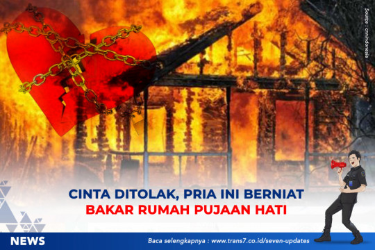 Cinta Ditolak, Pria Ini Berniat Bakar Rumah Pujaan Hati