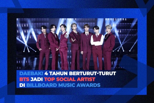 Daebak! 4 Tahun Berturut-Turut BTS Jadi Top Social Artist Di Billboard Music Awards
