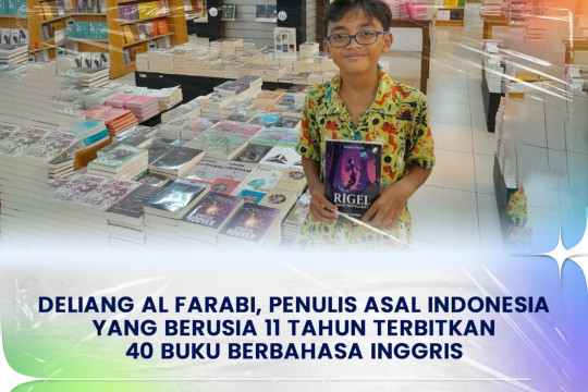 DeLiang Alfarabi, Penulis Asal Indonesia Yang Berusia 11 Tahun Terbitkan 40 Buku Berbahasa Inggris