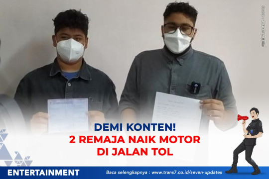 Demi Konten! 2 Remaja Naik Motor Di Jalan Tol