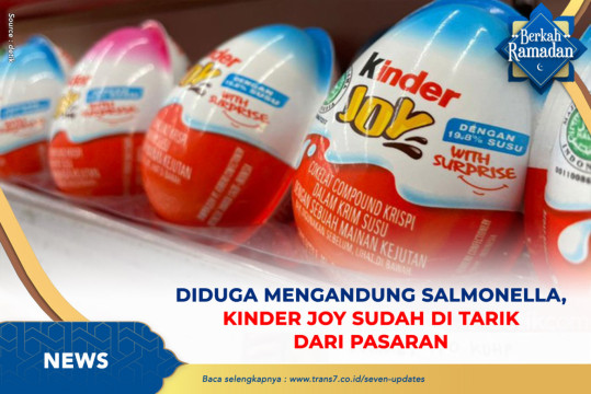 Diduga Mengandung Salmonella, Kinder Joy Sudah Di Tarik Dari Pasaran