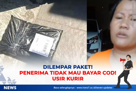 Dilempar Paket! Penerima Tidak Mau Bayar COD Usir Kurir