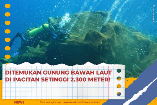 Ditemukan Gunung Bawah Laut Di Pacitan Setinggi 2.300 Meter!