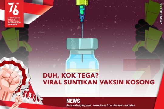 Duh Kok Tega? Viral Suntikan Vaksin Kosong!