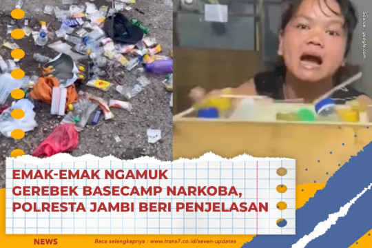 Emak-Emak Ngamuk Gerebek Basecamp Narkoba, Polresta Jambi Beri Penjelasan