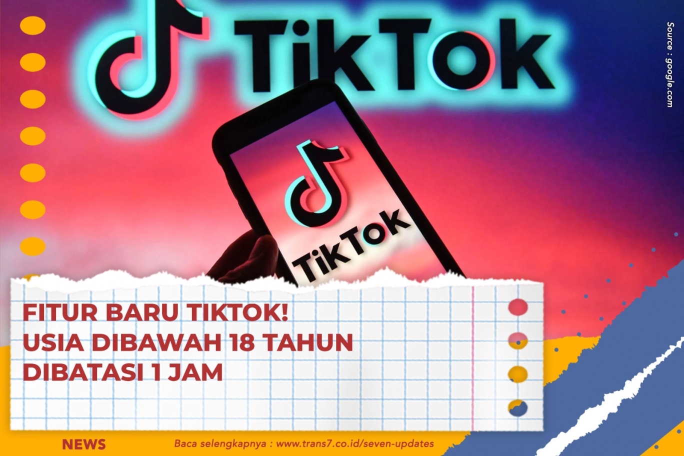 TRANS7 | Fitur Baru TikTok! Usia Dibawah 18 Tahun Dibatasi 1 Jam