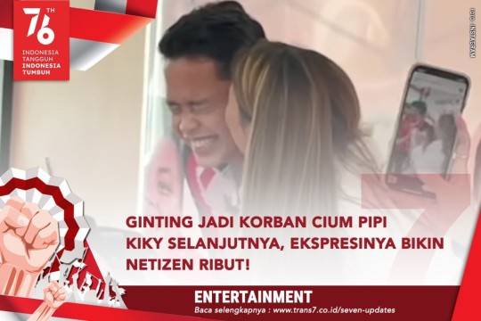 Ginting Jadi Korban Cium Pipi Kiky Selanjutnya, Ekspresinya Bikin Netizen Ribut!