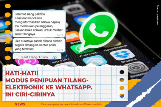 Hati-hati! Modus Penipuan Tilang Elektronik Ke Whatsapp. Ini Ciri-cirinya