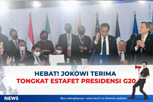 Hebat! Jokowi Terima Tongkat Estafet Presidensi G20