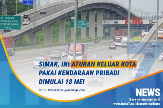 Ini Aturan Keluar Kota Pakai Kendaraan Pribadi Dimulai 18 Mei