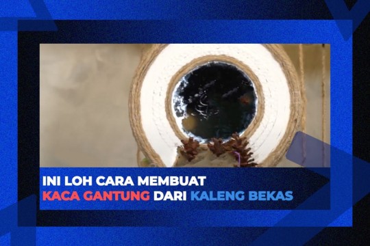 Ini Loh Cara Membuat Kaca Gantung Dari Kaleng Bekas