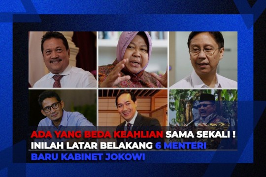 Inilah Latar Belakang 6 Menteri Baru Kabinet Jokowi