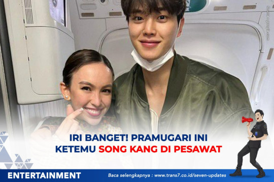 Iri Banget! Pramugari Ini Ketemu Song Kang Di Pesawat