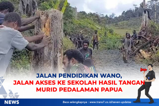 Jalan Pendidikan Wano, Jalan Akses Ke Sekolah Hasil Tangan Murid Pedalaman Papua