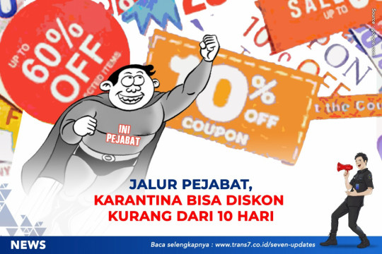 Jalur Pejabat, Karantina Bisa Diskon Kurang Dari 10 Hari