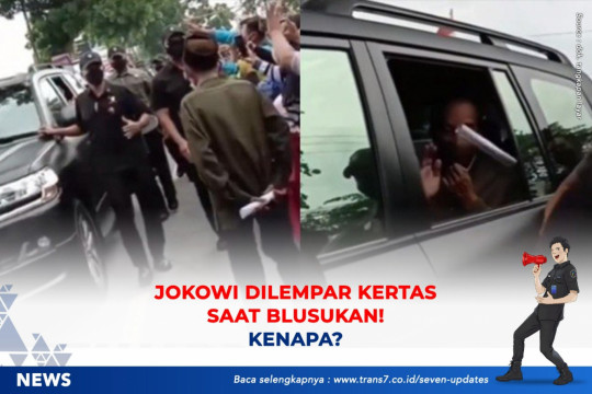 Jokowi Dilempar Kertas Saat Blusukan, Ada Apa?