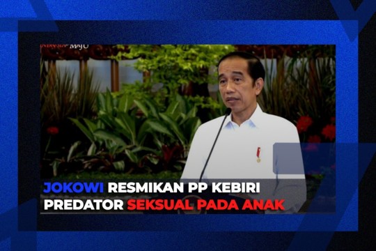 Jokowi Resmikan PP Kebiri Predator Seksual Pada Anak