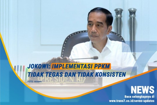 Jokowi Sebut Implementasi PPKM Tidak Tegas Dan Tidak Konsisten!