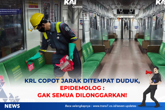 KRL Copot Jarak Ditempat Duduk, Epidemiolog: Gak Semua Dilonggarkan