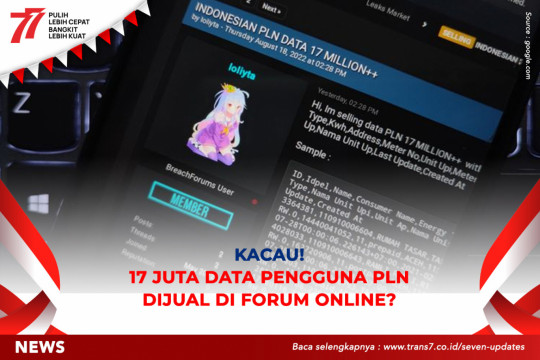 Kacau! 17 Juta Data Pengguna PLN Dijual Di Forum Online?