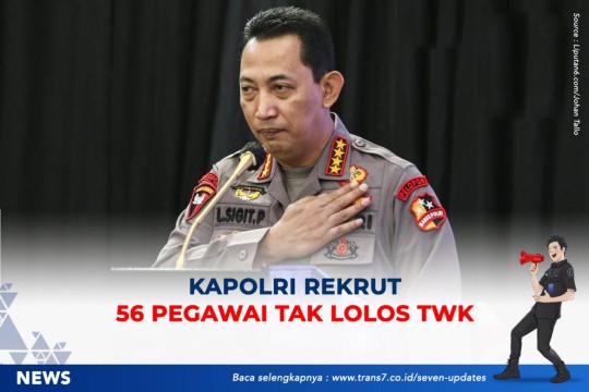 Kapolri Rekrut 56 Pegawai Tak Lolos TWK