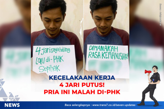 Kecelakaan Kerja 4 Jari Putus, Pria Ini Malah Di-PHK