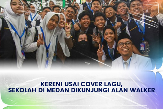 Keren! Usai Cover Lagu, Sekolah Di Medan Di Kunjungi Alan Walker