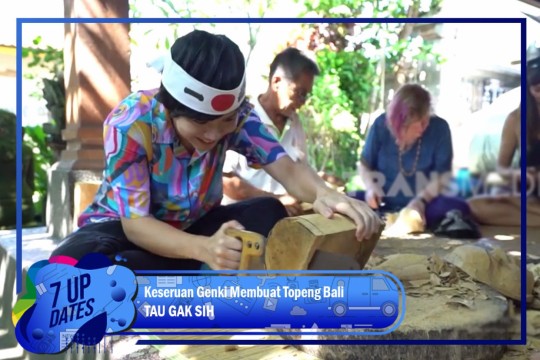 Keseruan Genki Membuat Topeng Bali