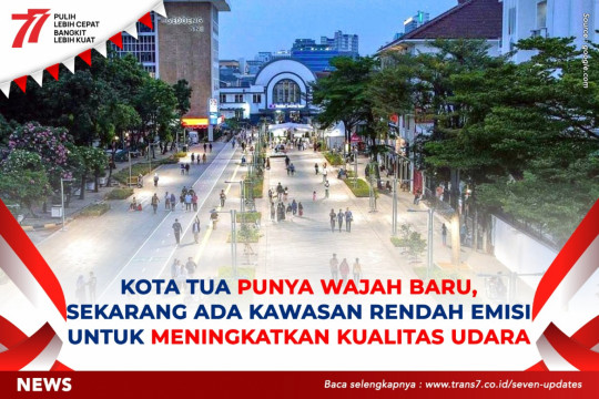 Kota Tua Punya Wajah Baru, Sekarang Ada Kawasan Rendah Emisi Untuk Meningkatkan Kualitas Udara