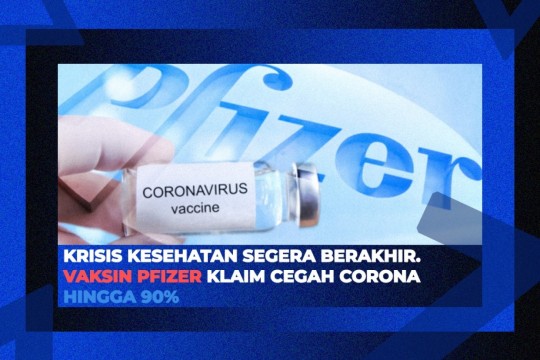 Krisis Kesehatan Segera Berakhir, Vaksin Pfizer Klaim Cegah Corona Hingga 90 Persen