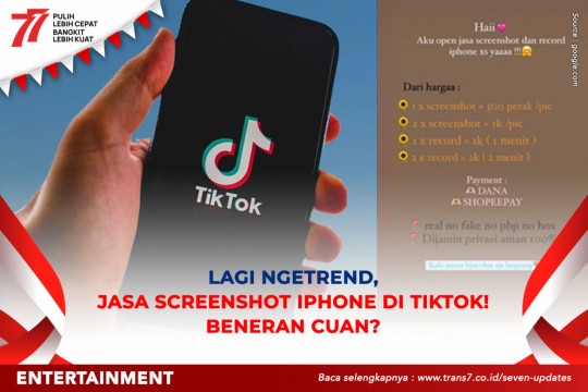 Lagi Ngetrend, Jasa Screenshot IPhone Di TikTok! Beneran Cuan?