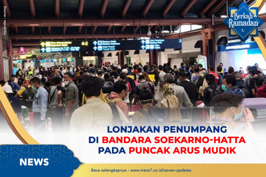 Lonjakan Penumpang Di Bandara Soekarno-hatta Pada Puncak Arus Mudik