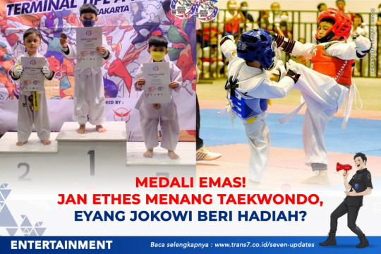 Medali Emas! Jan Ethes Menang Taekwondo, Eyang Jokowi Beri Hadiah?