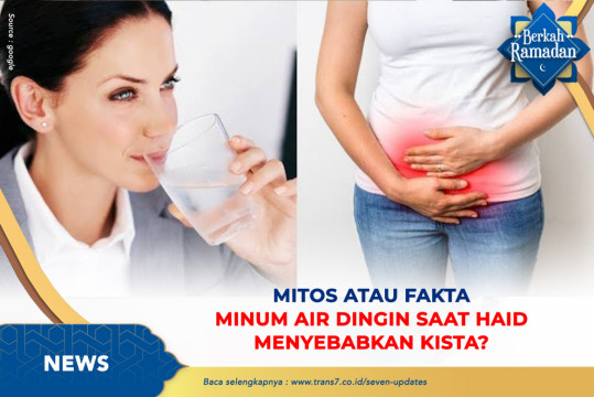 Mitos Atau Fakta Minum Air Dingin Saat Haid Menyebabkan Kista ?