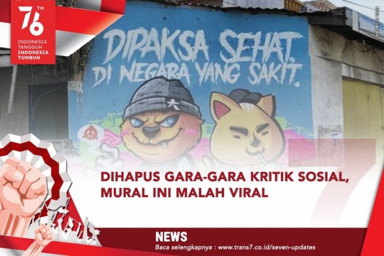 Dkiritik Gara-Gara Kritik Sosial, Mural Ini Malah Viral