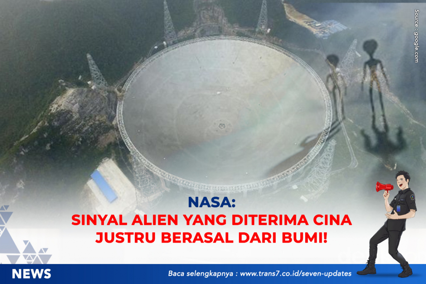 NASA: Sinyal Alien Yang Diterima Cina Justru Berasal Dari Bumi