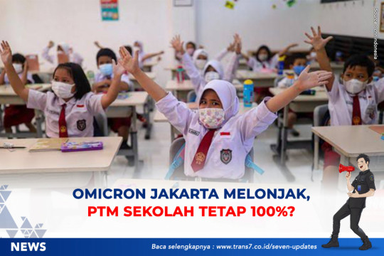 Omicron Jakarta Melonjak, PTM Sekolah Tetap 100 Persen?