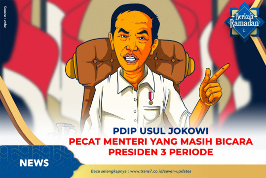 PDIP Usul Jokowi Pecat Menteri Yang Masih Bicara Presiden 3 Periode